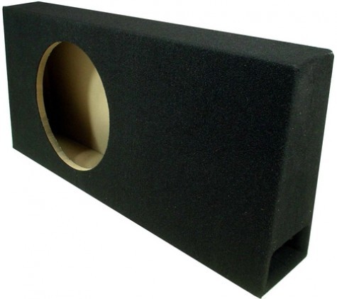 Single 10 Subwoofer Standard Cab Truck Ported Stereo Sub Box Enclosure 