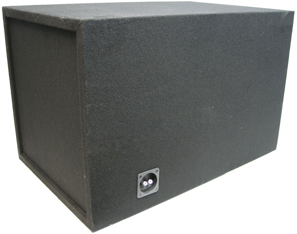ASC Single 10 Subwoofer Box - Vented Port Enclosure With Armor Coating