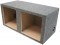 Dual 10" Sealed Kicker Square Sub Box Enclosure