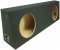 Dual 10" Sealed Regular Cab Truck Sub Box Enclosure (Black Carpet)