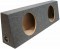 Dual 12" Sealed Regular Cab Truck Sub Box Enclosure (Gray Carpet)