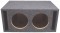 Dual 12" Slot Vented Megabass Universal Fit Sub Box Enclosure