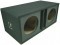 Dual 12" Slot Vented Paintable Baffle Universal Fit Sub Box Enclosure