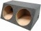 Dual 15" Angled Hatch Sealed Universal Fit Sub Box Enclosure